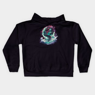 Emerald Sea Dragon Kids Hoodie